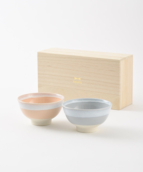 BRUNO 美濃焼ペアギフト 茶碗
