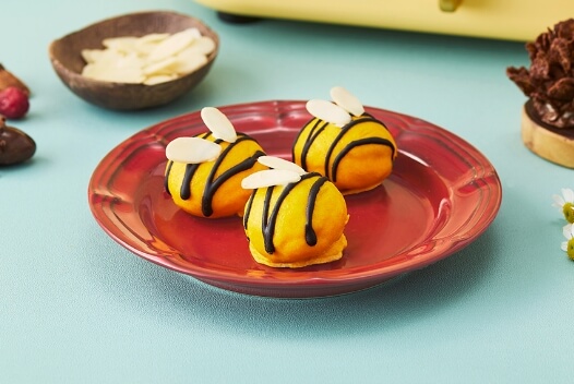 白玉粉で作る蜂のチョコポンデケージョボウル